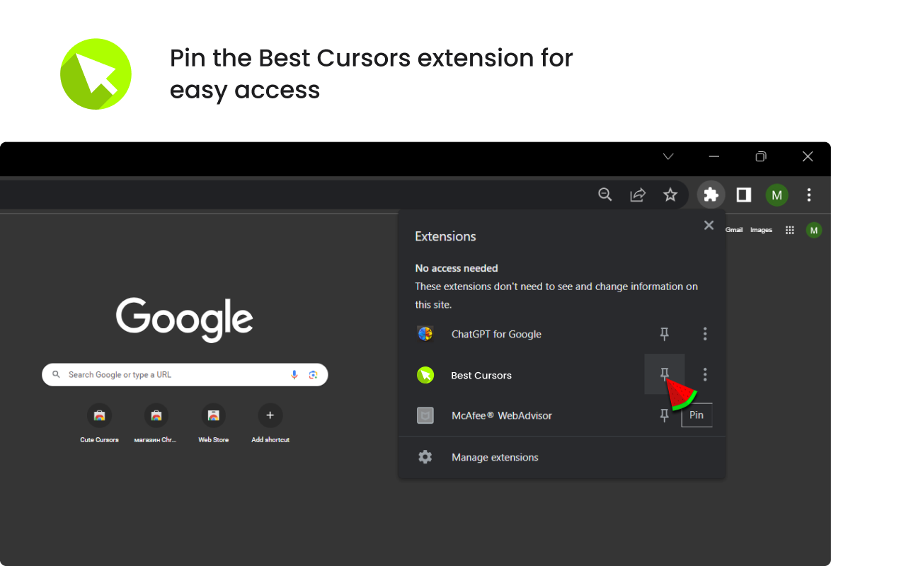 How to install the Best Cursors extension?